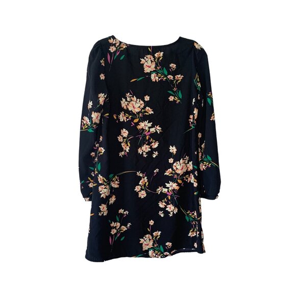 LULU'S Navy Herbaceous Babe Floral Print Long Sleeve Shift Dress Size Small - Picture 8 of 8